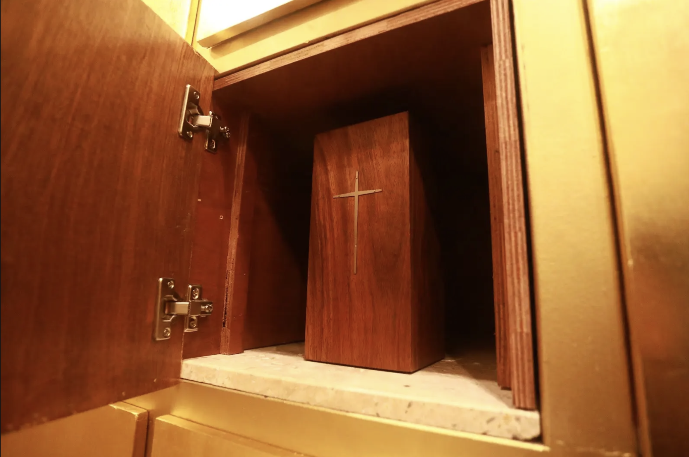 Detalle arquitectónico de los nichos